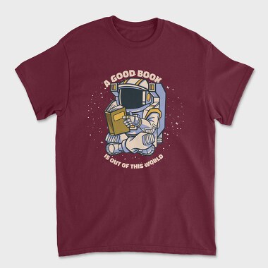 Good Book Astronaut, Unisex Men's T-Shirt