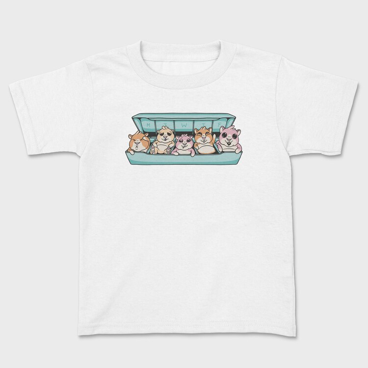 Guinea Pig Pill Organizer, Kids' T-Shirt