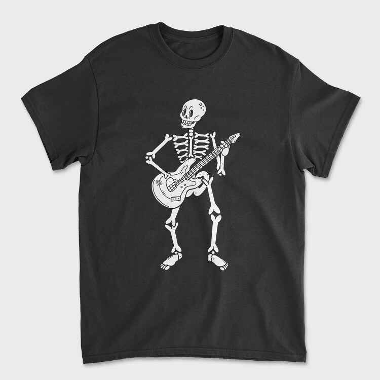 Guitar Skull, Unisex Men's T-Shirt