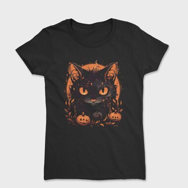Halloween Cat, Women's T-Shirt