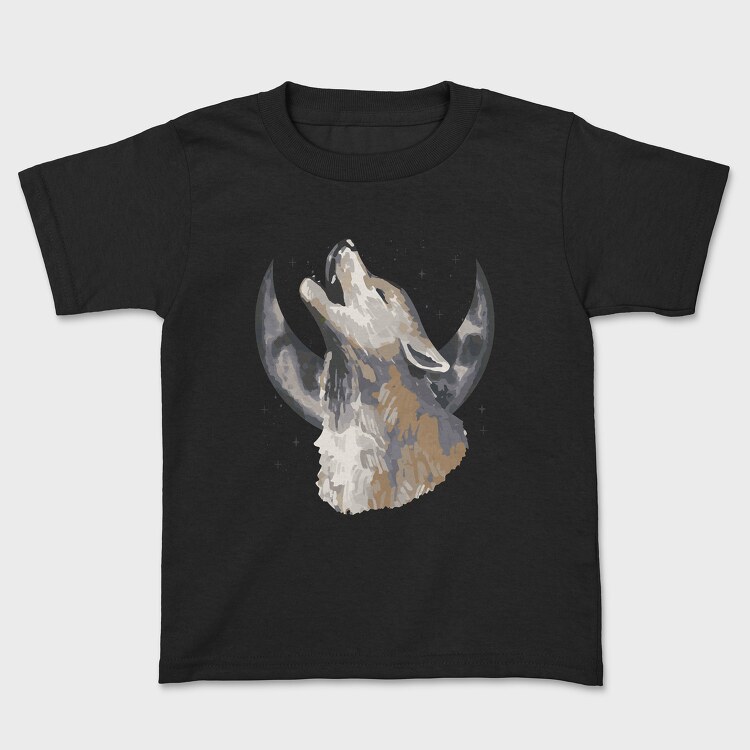 Halloween Howling Wolf, Детска Тениска