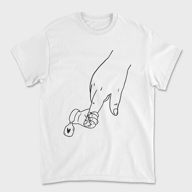 Hands Holding Baby, Unisex Men's T-Shirt