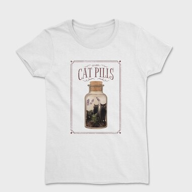 Happy Cat Pills, Women's T-Shirt