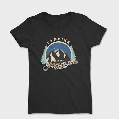 Happy Place Camping, Women's T-Shirt