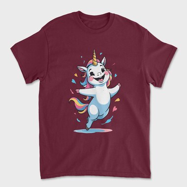 Happy Unicorn, Unisex Men's T-Shirt