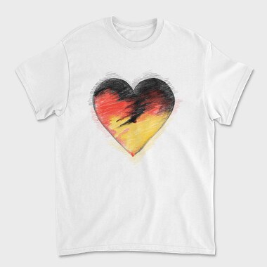 Heart Handdrawn, Unisex Men's T-Shirt