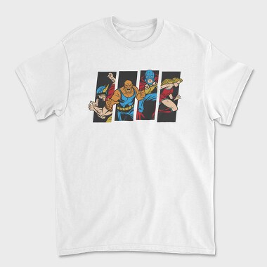 Hero Collage, Unisex Men's T-Shirt