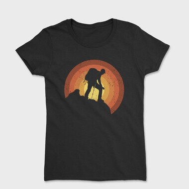 Hiker Sunset, Women's T-Shirt