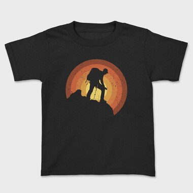 Hiker Sunset, Kids' T-Shirt