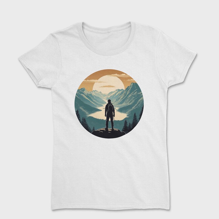 Hiking Nature Mountain, Women's T-Shirt