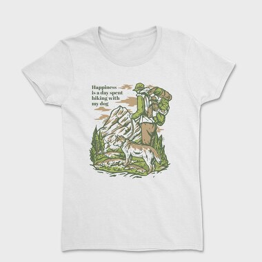 Hiking With My Dog, Women's T-Shirt
