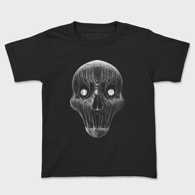 Horror Skull Monochrome, Kids' T-Shirt