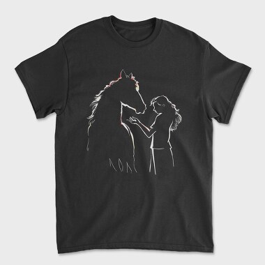 Unisex Men's T-Shirt, Horse Kid