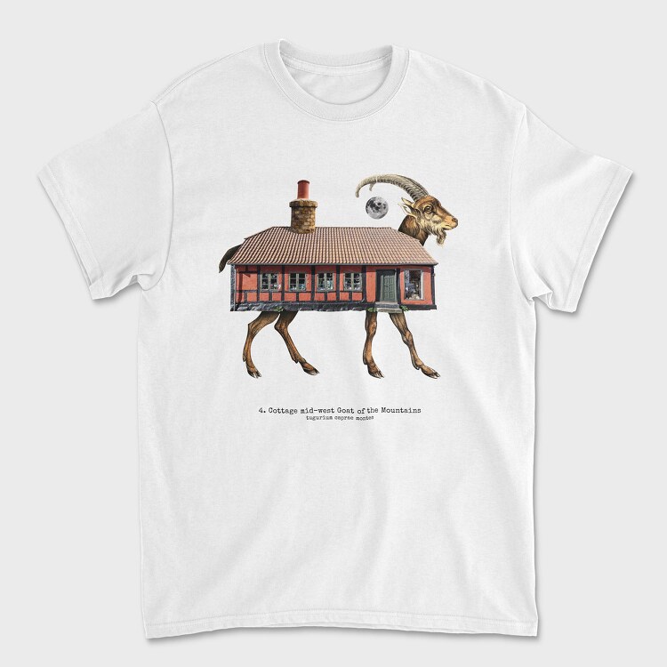 House Animal Goat, Unisex Men's T-Shirt