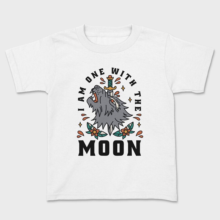I Am One With the Moon, Kids' T-Shirt
