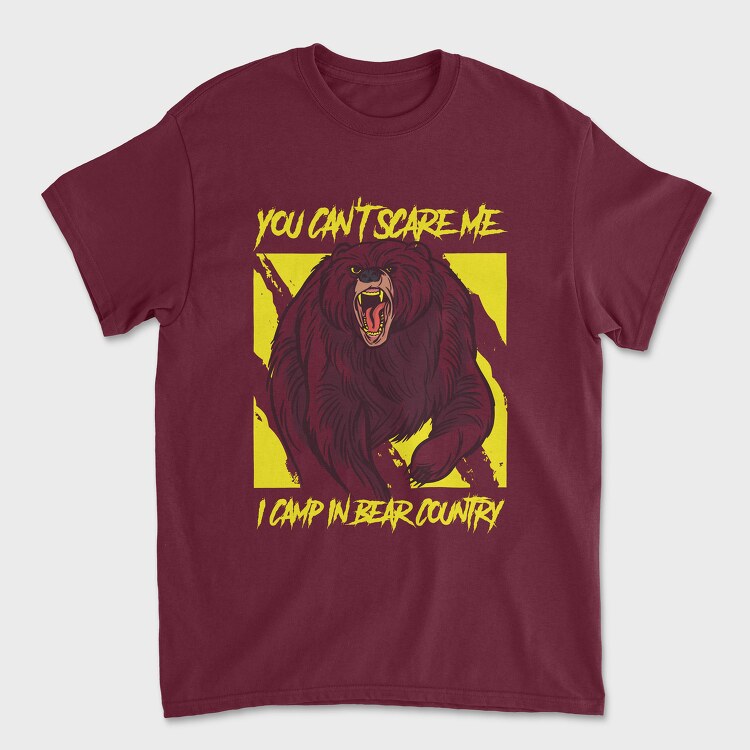 I Camp in Bear Country, Unisex Men's T-Shirt