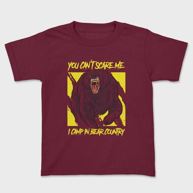 I Camp in Bear Country, Kids' T-Shirt