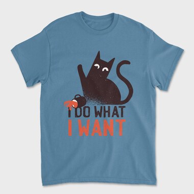 I Do What I Want Cat, Unisex Men's T-Shirt