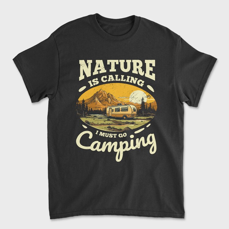 I Must Go Camping, Унисекс Мъжка Тениска