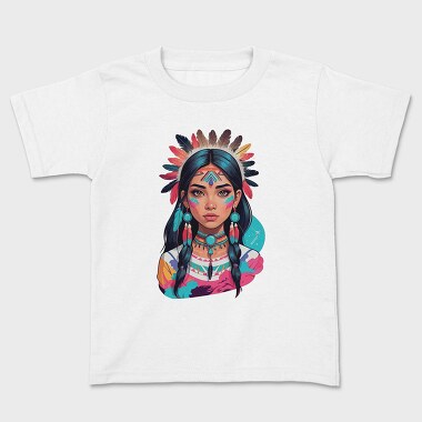 Kids' T-Shirt, Indian Woman