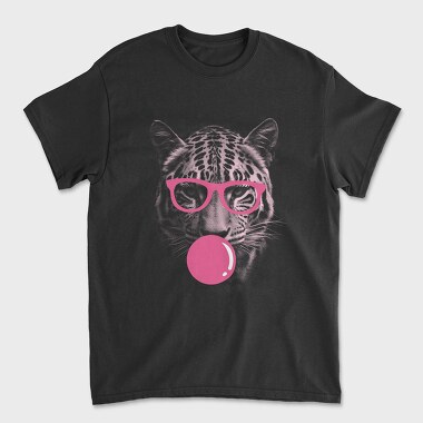Jaguar Bubblegum Monochrome, Унисекс Мъжка Тениска