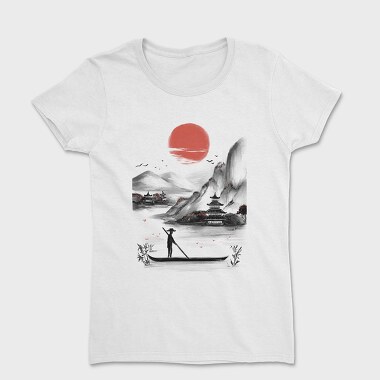 Japanese Landscape, Women's T-Shirt