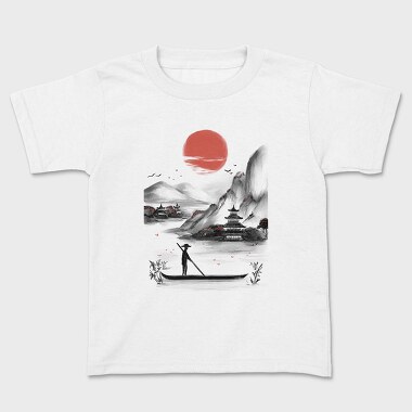 Kids' T-Shirt, Japanese Landscape