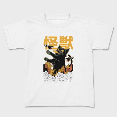 Kaiju Cat, Kids' T-Shirt