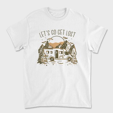 Lets Get Lost Van, Unisex Men's T-Shirt