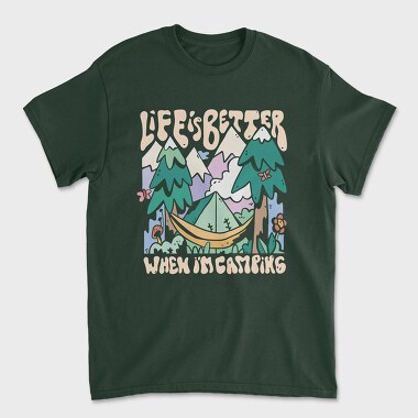 Life Is Better When Im Camping, Unisex Men's T-Shirt