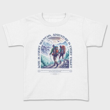 Love in Every Mountain, Kids' T-Shirt