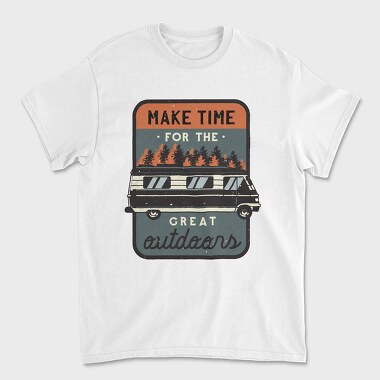 Make Time for Great Outdoors, Unisex Men's T-Shirt
