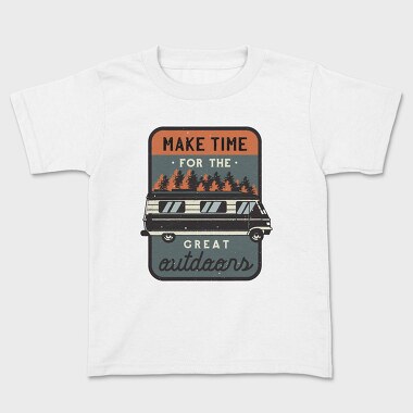 Make Time for Great Outdoors, Kids' T-Shirt