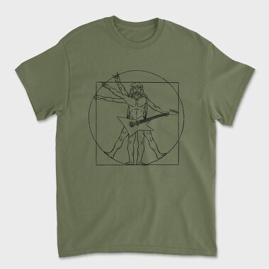 Man Electric Guitar, Unisex Men's T-Shirt