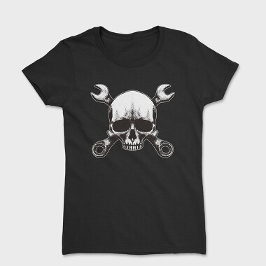 Mechanic Skull Wrench, Women's T-Shirt