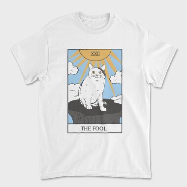 Meme Cat Tarot Card, Unisex Men's T-Shirt