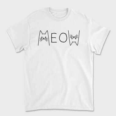 Meow Cats, Unisex Men's T-Shirt