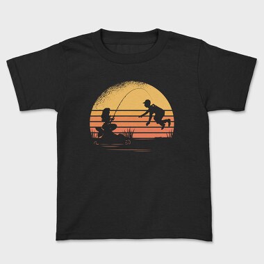 Mermaid Is Fishing, Kids' T-Shirt
