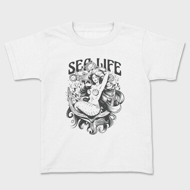 Kids' T-Shirt, Mermaid Sea Life