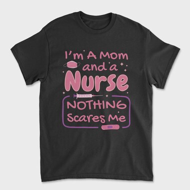 Mom and Nurse, Unisex Men's T-Shirt