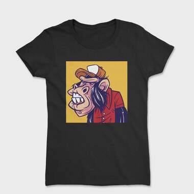 Monkey Cartoon, Women's T-Shirt
