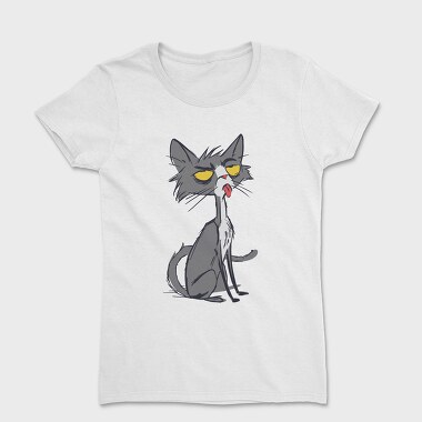 Skinny Funny Cat, Women's T-Shirt