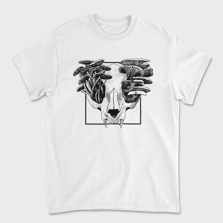 Skull Fungi, Unisex Men's T-Shirt