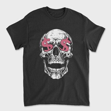 Skull Money, Unisex Men's T-Shirt