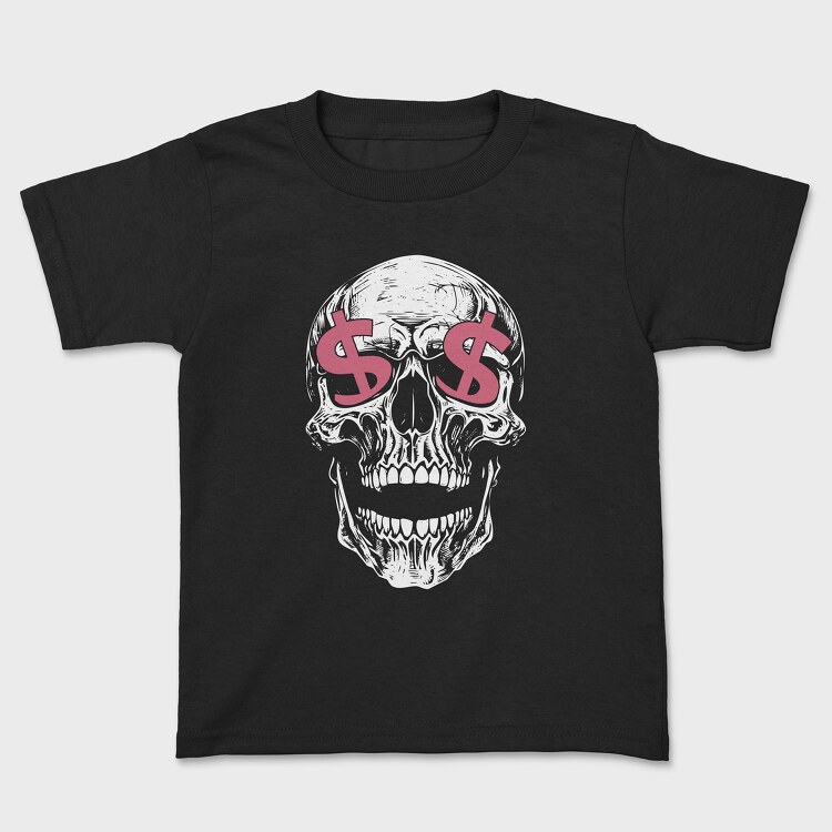 Skull Money, Kids' T-Shirt