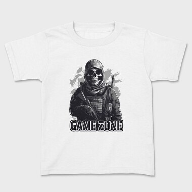 Skull Soldier Game, Kids' T-Shirt