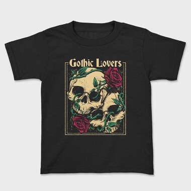 Skulls Roses, Kids' T-Shirt