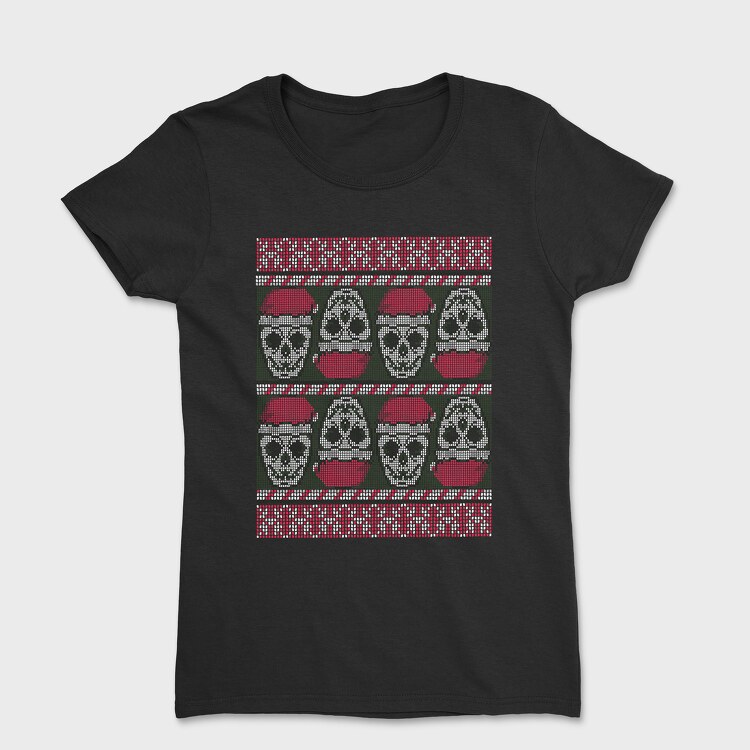 Skulls Ugly Sweater, Дамска Тениска