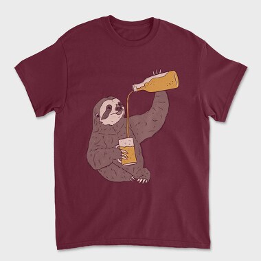 Sloth Beer, Unisex Men's T-Shirt