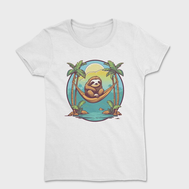 Sloth in a Hammock, Women's T-Shirt